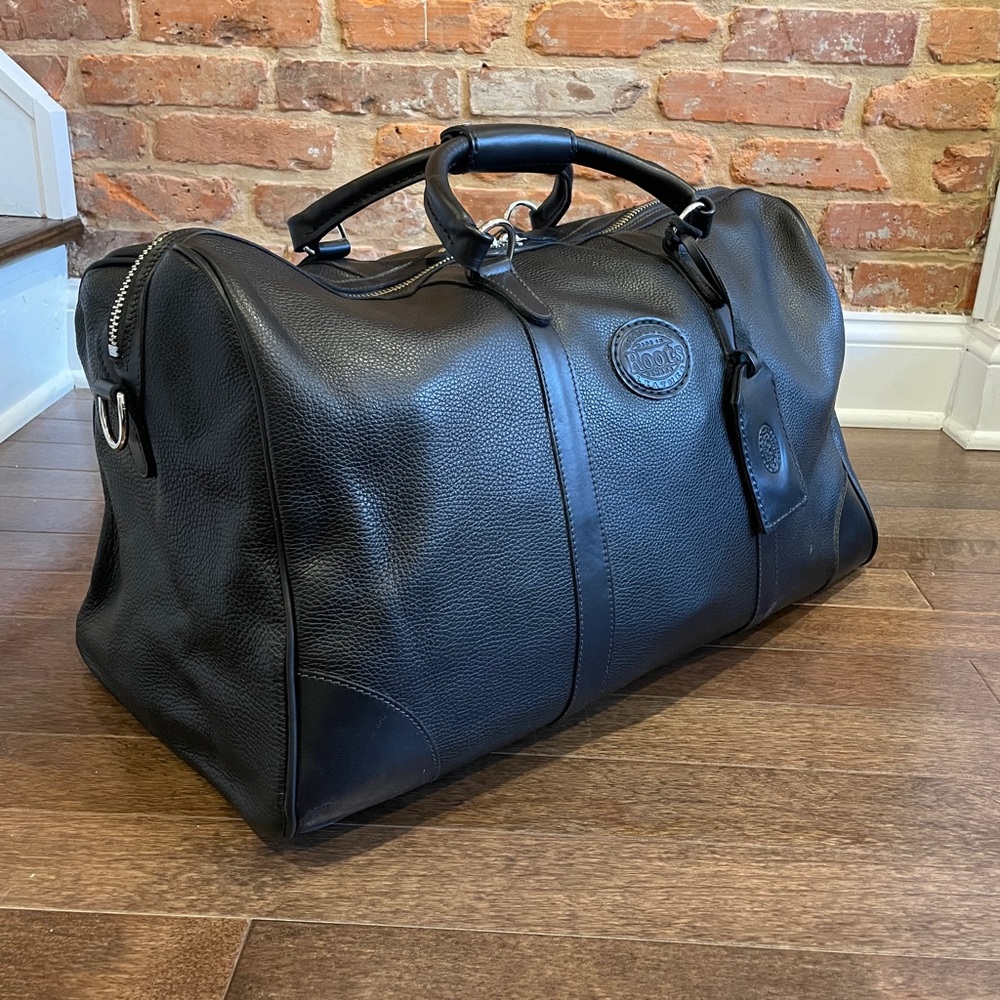 Roots Large Banff Duffle in Prince Leather